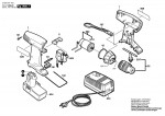 Bosch 0 603 937 742 PSR 7,2 VE Cordless Screw Driver 7.2 V / GB Spare Parts PSR7,2VE